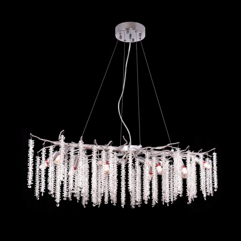 Hanglamp Frost Zilver | 100x40cm - Afbeelding 2