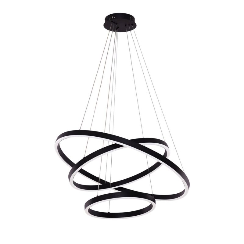 Hanglamp Neo Black | 3-Ring 40+60+80cm - Afbeelding 2