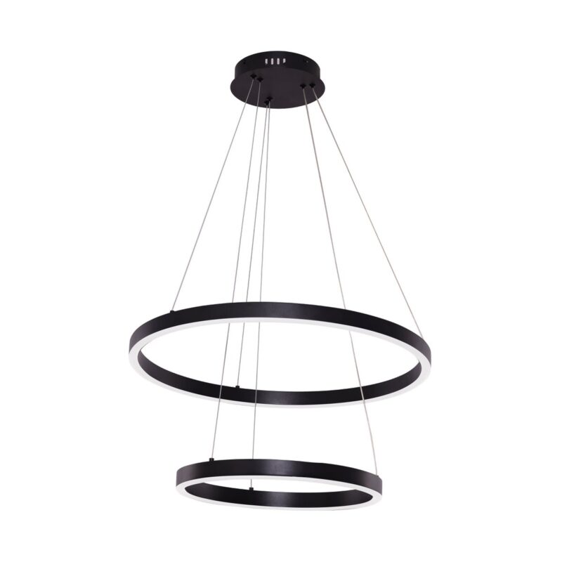 Hanglamp Neo Black | 2-Ring 40+60cm - Afbeelding 2