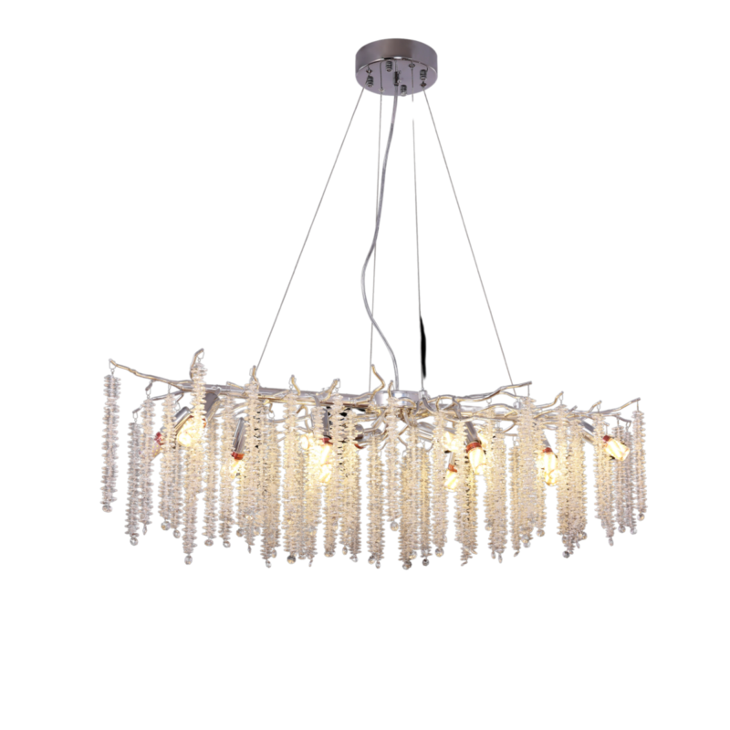 Hanglamp Frost Zilver | 100x40cm - Afbeelding 4