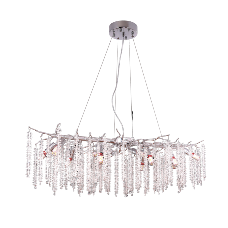 Hanglamp Frost Zilver | 100x40cm