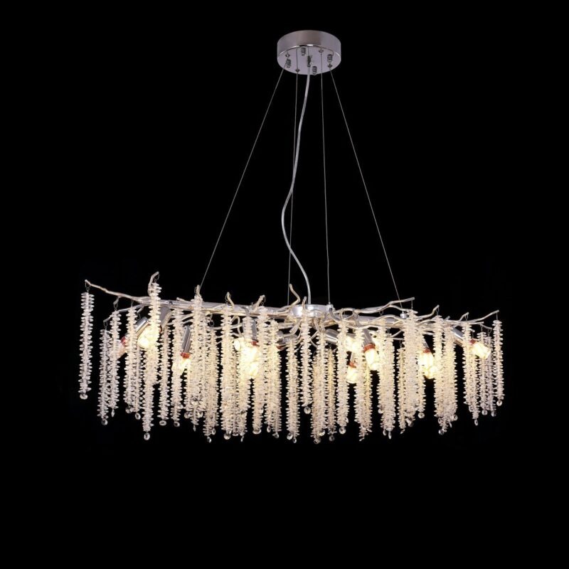 Hanglamp Frost Zilver | 100x40cm - Afbeelding 5