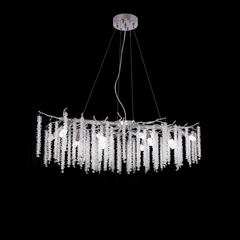 Hanglamp Frost Zilver | 100x40cm - Afbeelding 3
