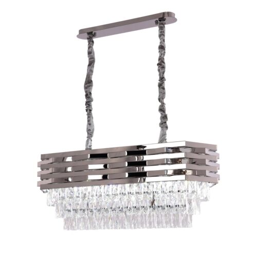 Hanglamp Crystal Chrome | 80x30cm