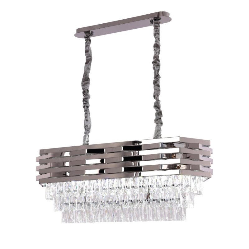 Hanglamp Crystal Chrome | 80x30cm