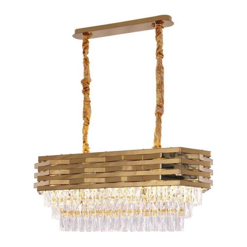 Hanglamp Crystal Gold | 80x30cm