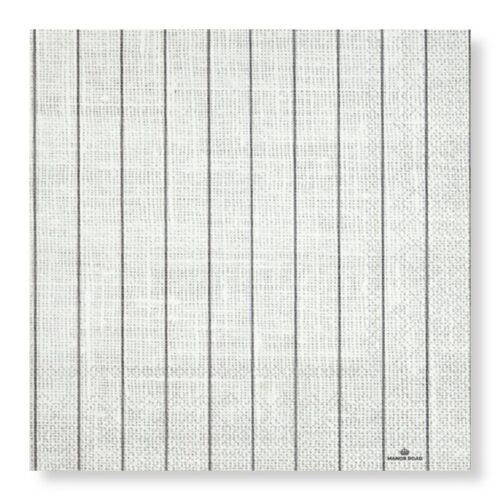 Manor Road Linen Pinstripe servetten voorkant design linnenlook strepen