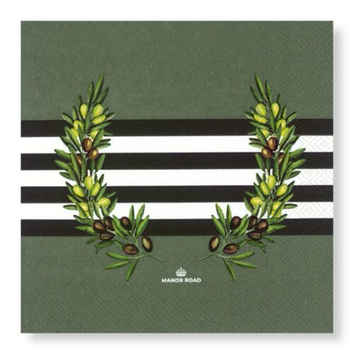 Manor Road The Olive dinerservetten voorkant design