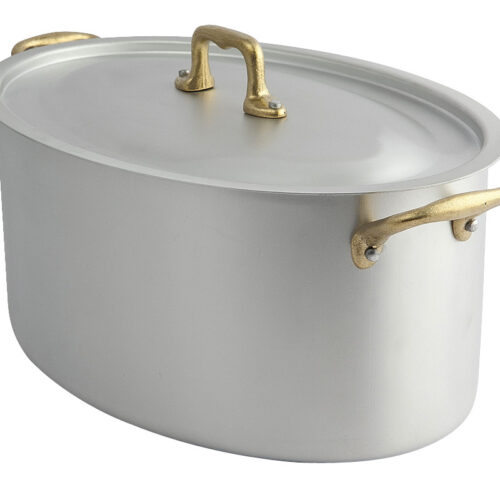 Ottinetti Ovale Casserole Pan met Deksel – Met Messing Handgrepen verkrijgbaar in 4 maten 1553