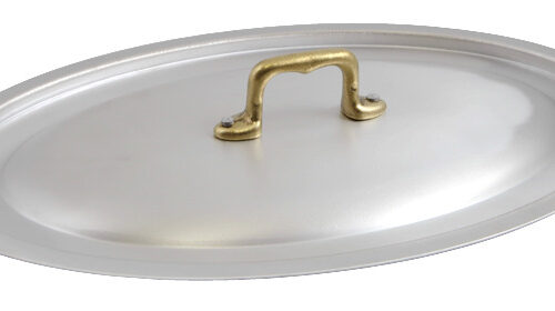 Ottinetti Ovaal Deksel in 3 maten – Met Messing Handgreep voor Ovale Oven-to-Table Pan 1568