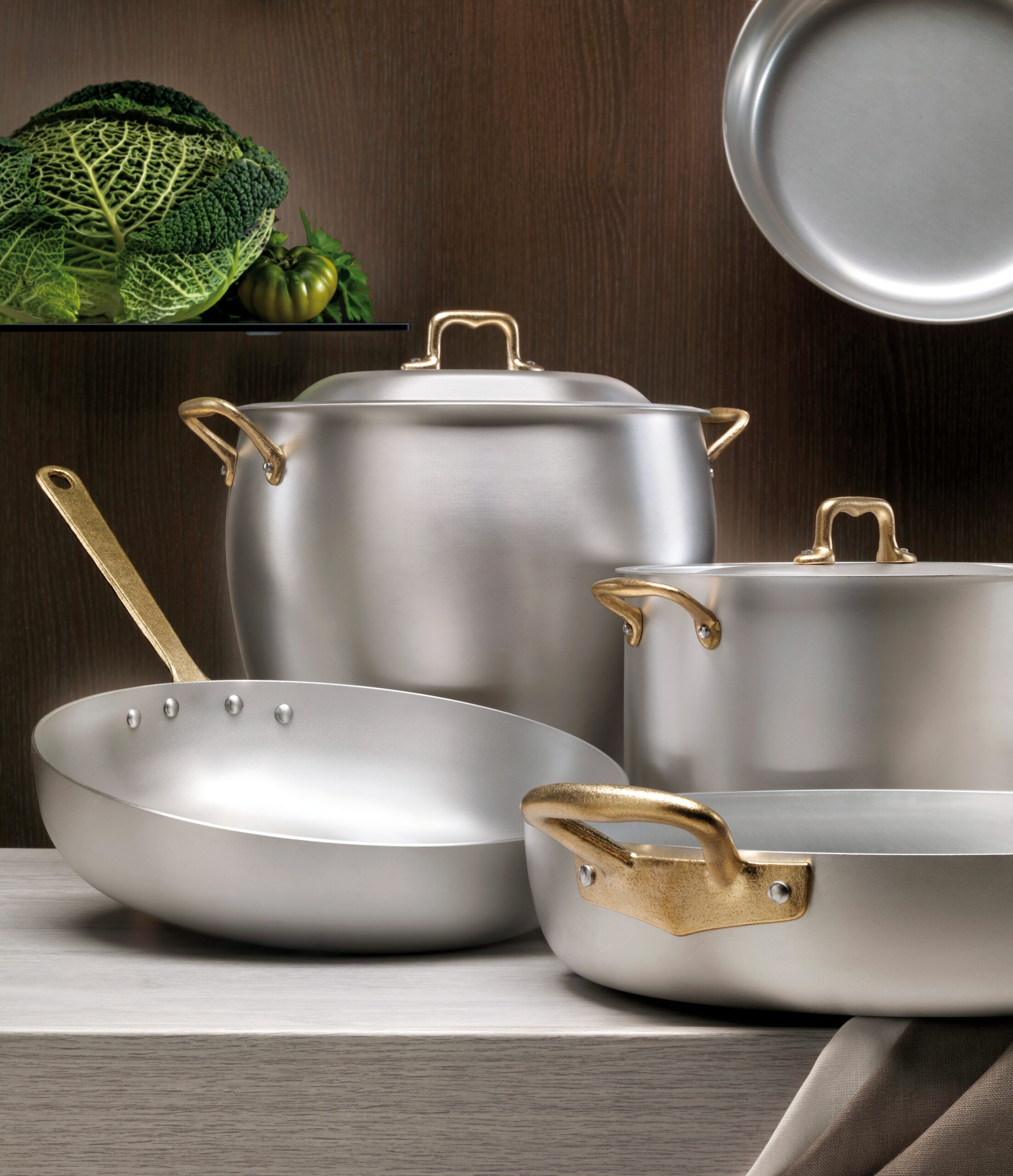 Ottinetti Tegame Koekenpan – Met Messing Handgreep – Inductie Geschikt 1510IN, verkrijgbaar in 4 maten - Afbeelding 6