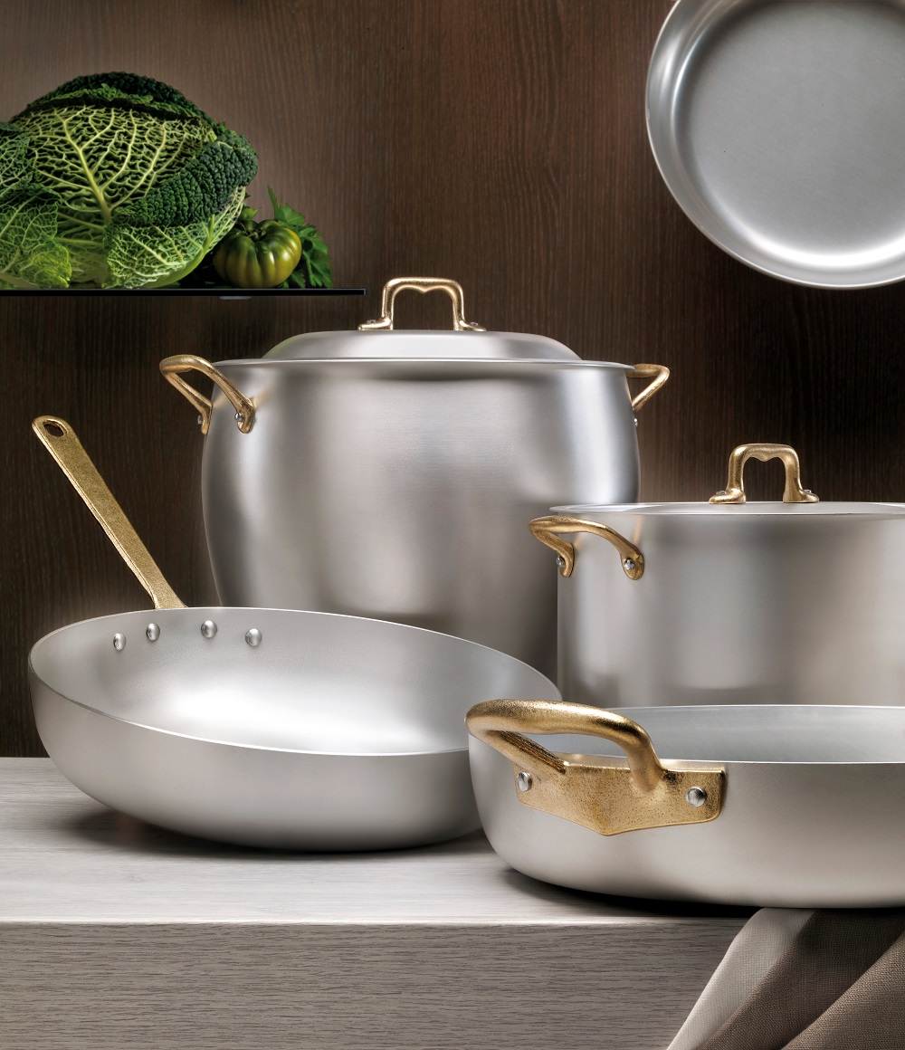 Ottinetti Tegame Koekenpan – Met Messing Handgreep – Inductie Geschikt 1510IN, verkrijgbaar in 4 maten - Afbeelding 8