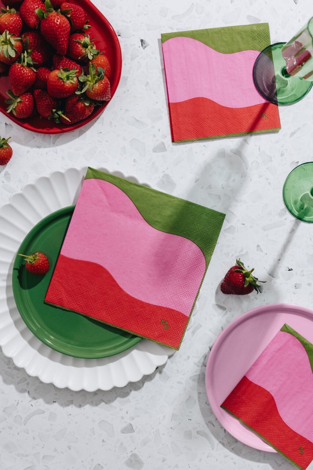 Colour Flow luxe papieren servetten NAPC0140-20 / NAPL0140-20 – cocktail of luncheon (set van 20) - Afbeelding 2