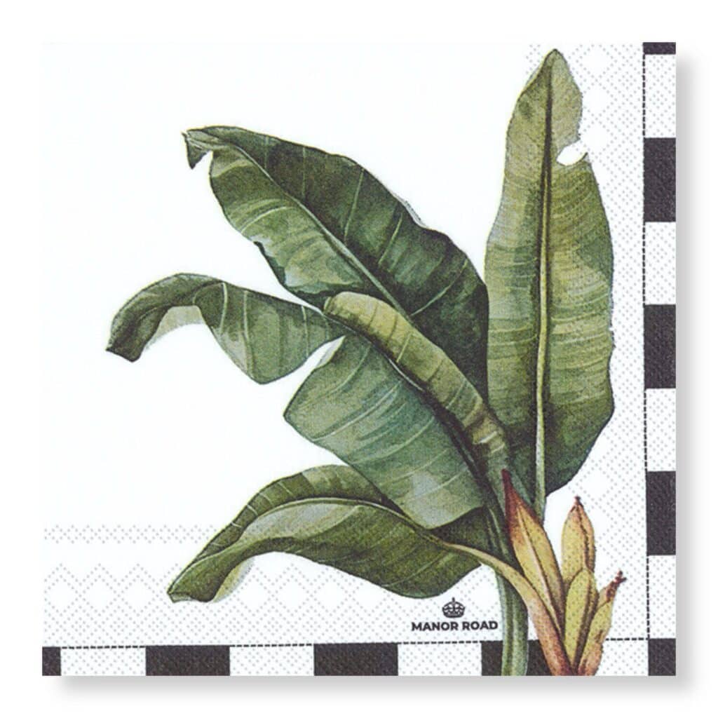 Tropicana servetten met kleurrijk tropisch design