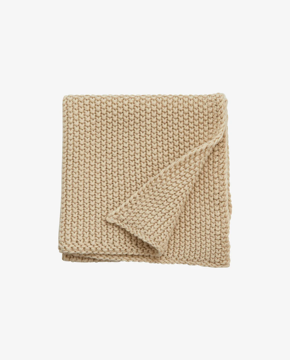 Nordal MERGA vaatdoek zandkleur in lichte minimalistische keuken