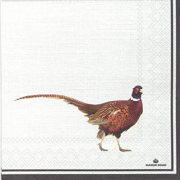 Pheasant servetten met klassiek fazant design