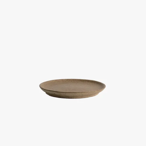 Nordal INEZ schoteltje en cakebord zand keramiek #6414