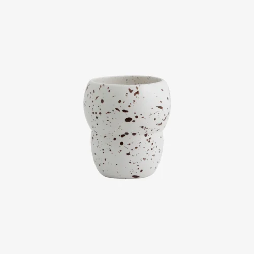 Nordal RIA mok met splash design ivoor keramiek #5780