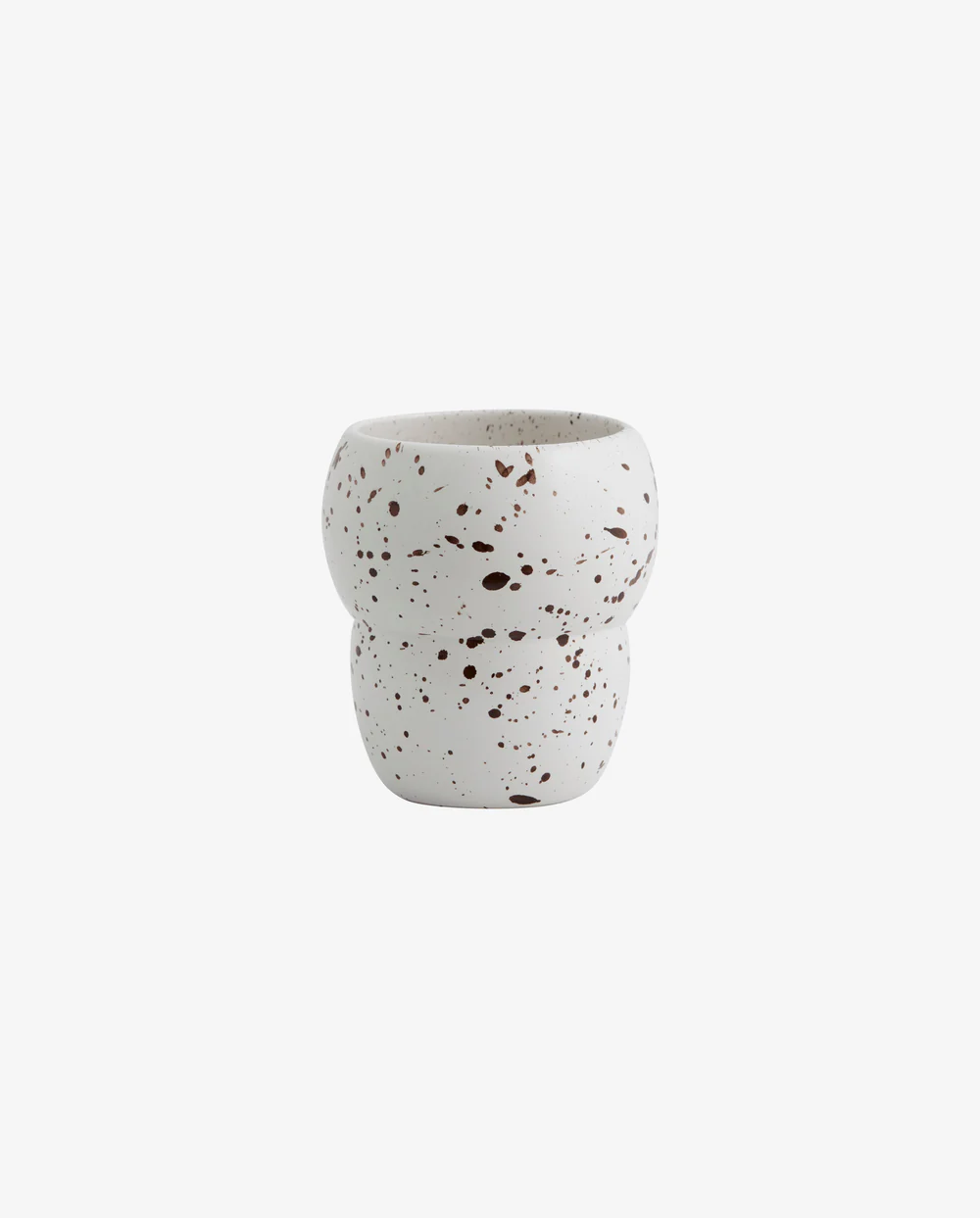 Nordal RIA mok met splash design ivoor keramiek #5780