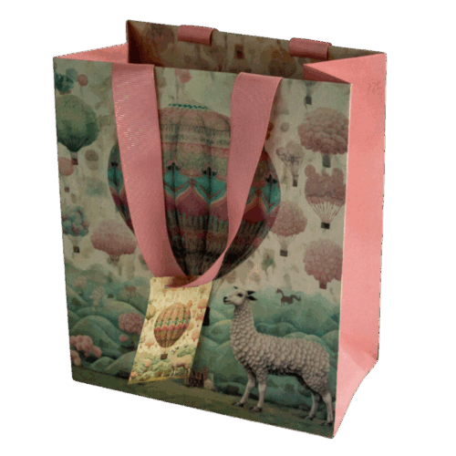 Montei Sheep Hot Air Balloon cadeautas P-420Q vooraanzicht