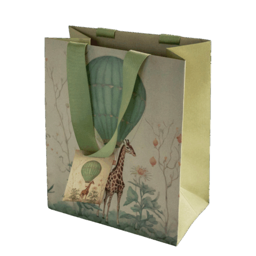 Montei Giraffe Hot Air Balloon cadeautas P-419Q vooraanzicht