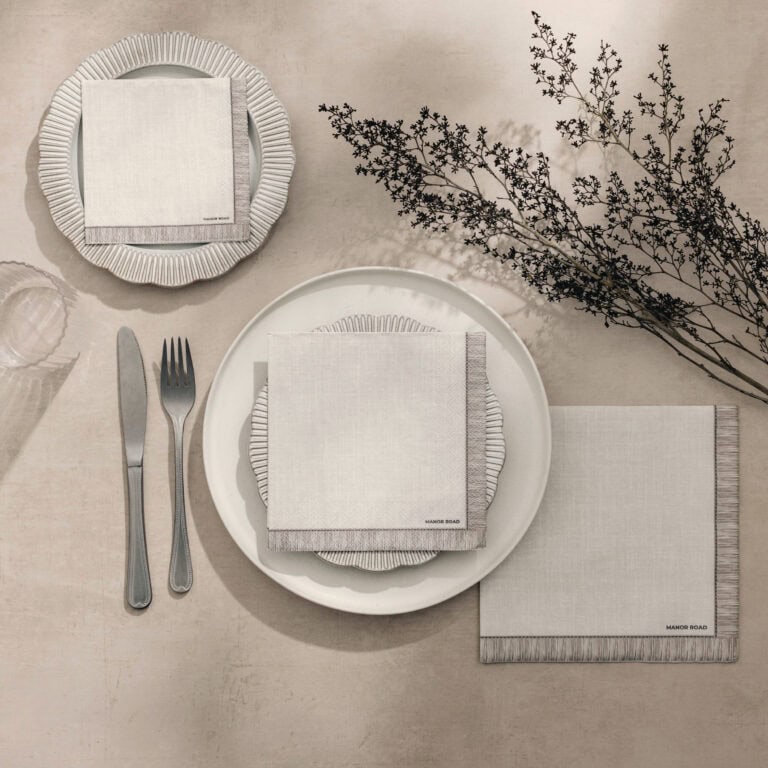Stijlvolle beige servetten voor een sfeervolle tafel