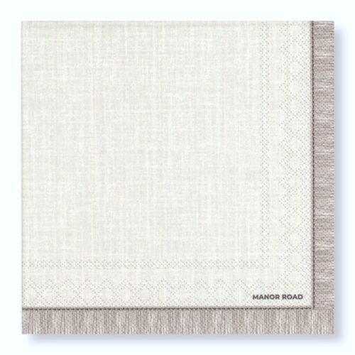 Manor Road Fringed servetten beige