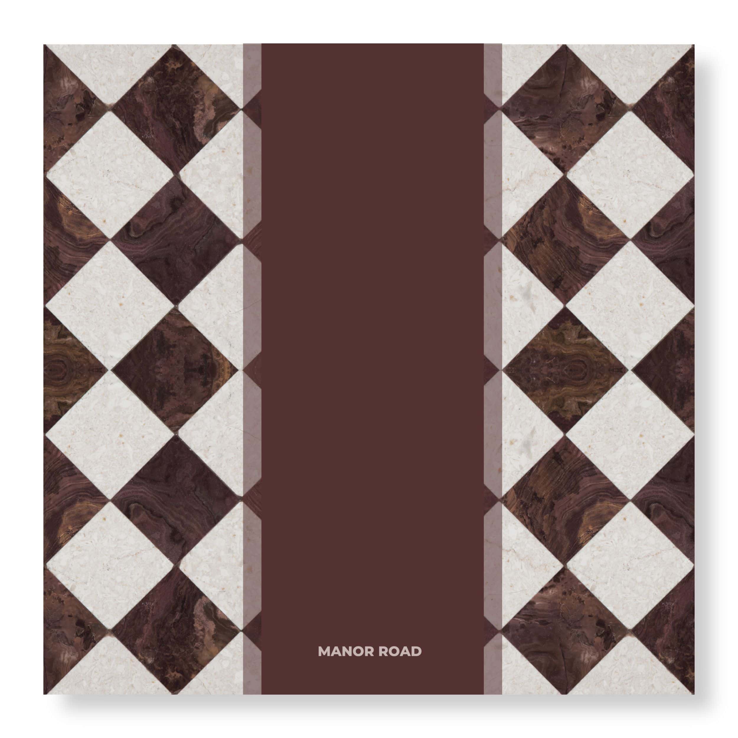 Manor Road Marbled Bordeaux Cheese Board Presentation Cards CHCD0014-08