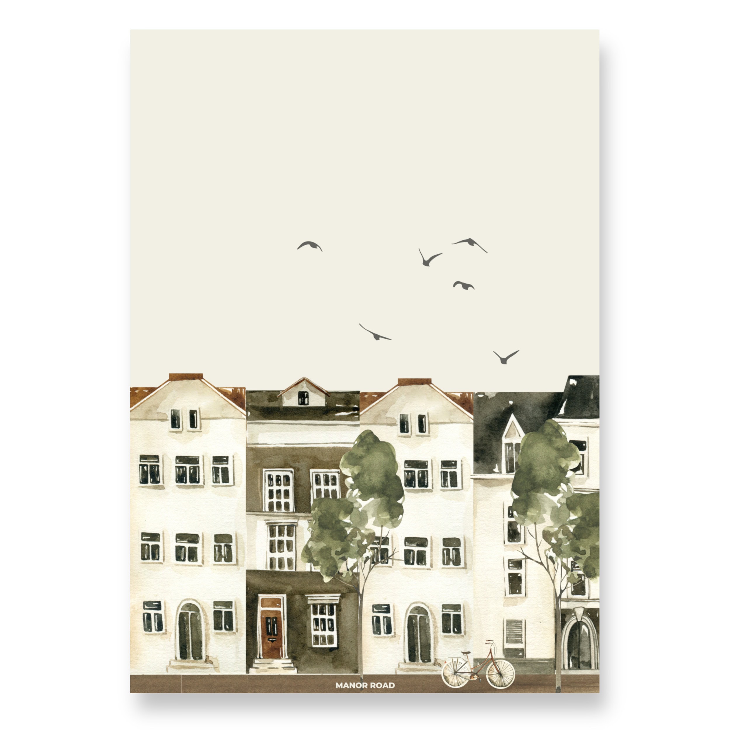 Manor Road City Life Greaseproof Paper A3 en A4