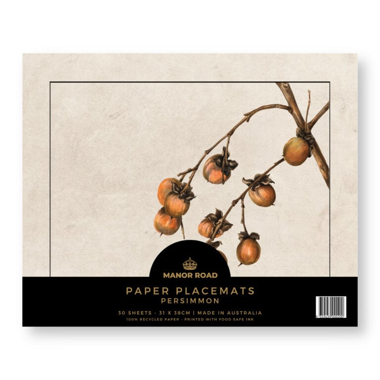 Papieren placemat met Persimmon design van Manor Road