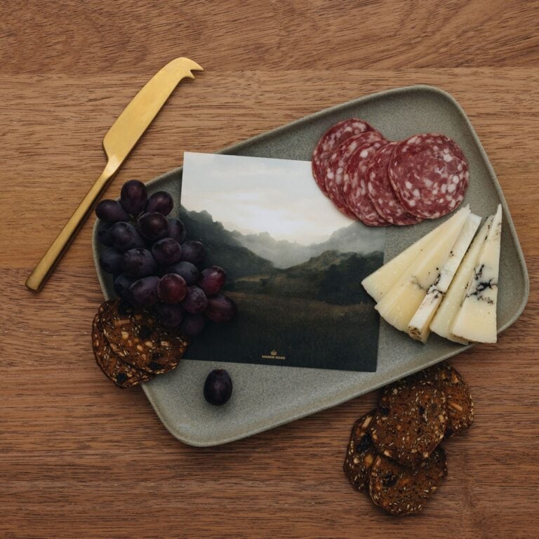 The Landscape Cheese Board Presentation Cards van Manor Road