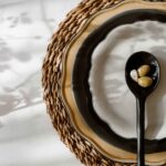 Donkere keramische opscheplepel in Black Pepper